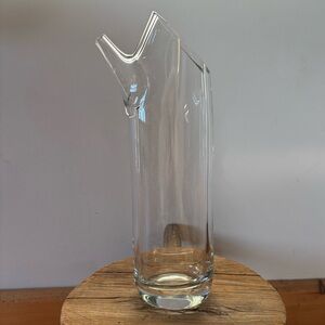 Kosta Boda Sweden 1960s Vicke Lindstrand Signed Art Glass Martini Pitcher